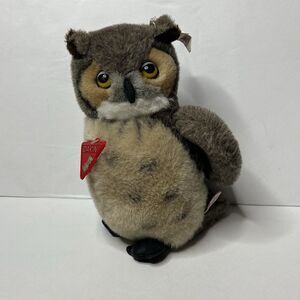 Vintage 1988 Dakin Plush Woodland Tree Owl Childrens Stuffed Animal Toy